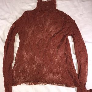 Free People burnt orange top